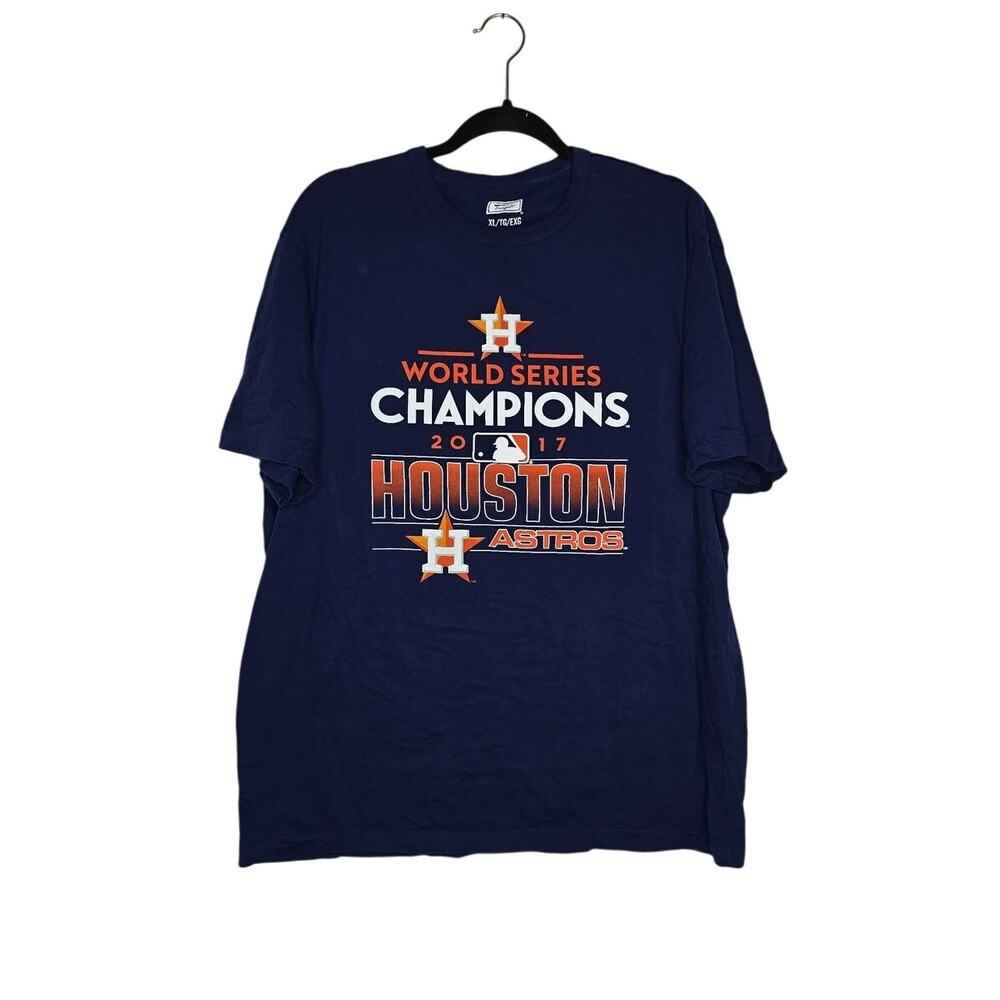 Houston Astros 2017 World Series Champions T-Shirt XL Navy MLB Tailgate Tee